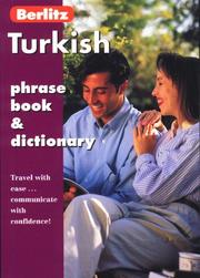 Cover of: Berlitz Turkish Phrase Book (Berlitz Phrase Book)