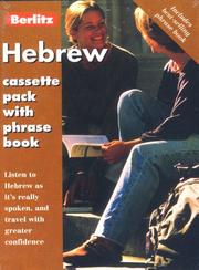 Cover of Berlitz Hebrew (Berlitz Cassette Pack)