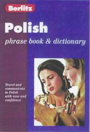 Cover of: Berlitz Polish Phrase Book (Berlitz Phrase Books)