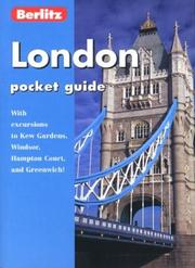 Cover of: London Pocket Guide (Berlitz Pocket Guides) by Berlitz Guides