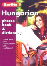 Cover of: Hungarian Phrase Book & Dictionary (Berlitz Phrase Books) by Berlitz Editorial Staff