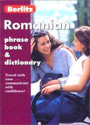 Cover of: Berlitz Romanian Phrase Book & Dictionary (Berlitz Phrase Books) by Berlitz Editorial Staff