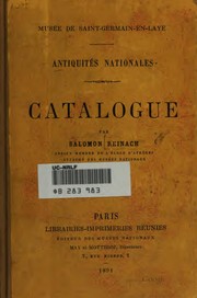 Cover of: Catalogue sommaire du Musée des antiquités nationales au château de Saint-Germain-en-Laye