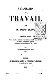Cover of: Organisation du travail