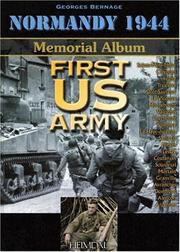 Cover of: First US Army by Georges Bernage