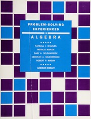 Cover of: Problem-solving Experiences in Algebra. Blackline Masters