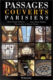 Cover of: Passages couverts parisiens