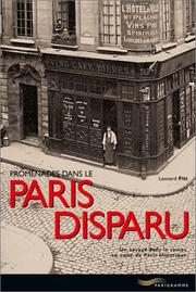 Cover of: Promenades dans le Paris Disparu
