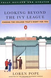 Cover of: Looking beyond the Ivy League by Loren Pope