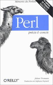 Cover of: Perl: Précis & Concis