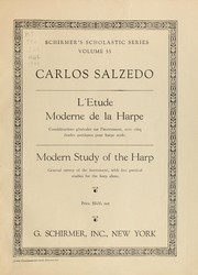 Cover of: L'etude Moderne de la harpe = Modern study of the harp by Carlos Salzedo