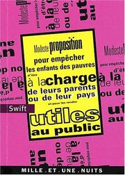 Cover of: Modeste proposition by Jonathan Swift