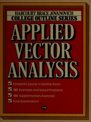 Cover of: Applied vector analysis