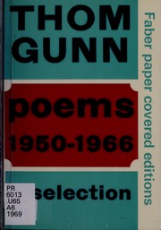 Cover of: Poems, 1950-1966: a selection.