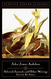 Selected journals and other writings by John James Audubon