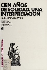 Cover of: Cien años de soledad: una interpretación
