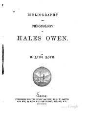 Cover of: Bibliography and chronology of Hales Owen. by Roth, H. Ling