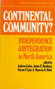 Cover of: Continental community? by edited by W. Andrew Axline ... [et al.].