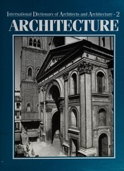 Cover of: International dictionary of architects and architecture