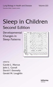 Cover of: Sleep in children by edited by Carole L. Marcus ... [et al.].