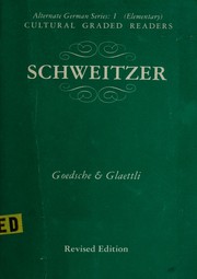 Cover of: Cultural Graded Readers: Schweitzer (Cultural Graded Readers)
