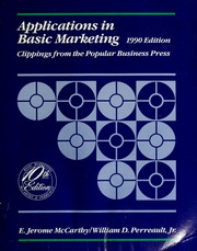 Cover of: Applications in basic marketing by E. Jerome McCarthy