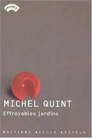 Cover of: Effroyables Jardins by Michel Quint