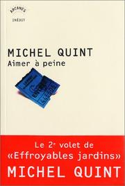 Cover of: Aimer à peine by Michel Quint