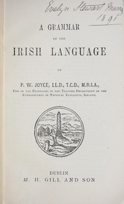 Cover of: A grammar of the Irish language by P. W. Joyce