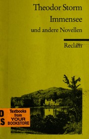 Cover of: Immensee und andere Novellen.
