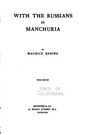 Cover of: With the Russians in Manchuria