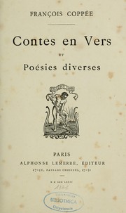 Cover of: Contes en vers et poésies diverses