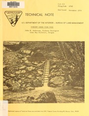 Cover of: Vincent Creek fish pass