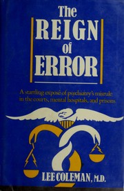 Cover of: The reign of error