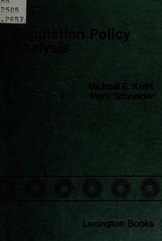 Cover of: Population policy analysis by edited by Michael E. Kraft, Mark Schneider.
