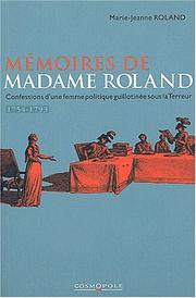 Cover of: Memoires de madame roland by Marie Jeann Philipon