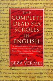 Cover of: The Complete Dead Sea Scrolls in English by Géza Vermès