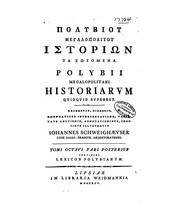 Cover of: Polybii Megalopolitani Historiarvm Qvidqvid Svperest