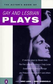 Cover of: The actor's book of gay and lesbian plays