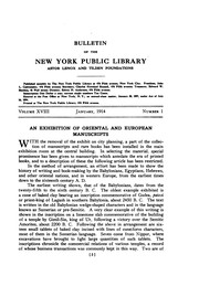 Cover of: Bulletin of the New York Public Library, Astor, Lenox and Tilden Foundations