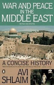 Cover of: War and peace in the Middle East by Avi Shlaim