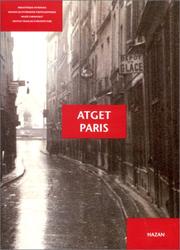 Cover of: Atget Paris
