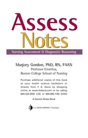 Cover of: Assess notes: nursing assessment & diagnostic reasoning