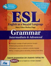 Cover of: ESL, English as a second language: grammar intermediate & advanced