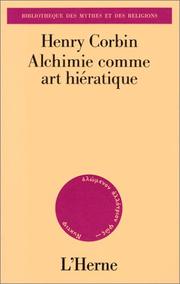 Cover of: L' Alchimie comme art hiératique: [textes