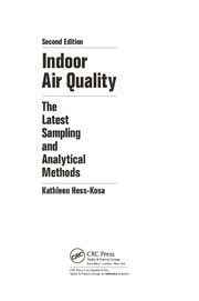 Cover of: Indoor air quality: the latest sampling and analytical methods