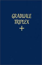 Cover of: Graduale Triplex (In Latin) by 