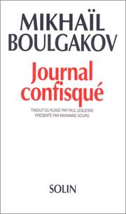 Cover of: Journal confisqué