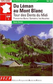 Cover of: Du Leman Au Mont Blanc