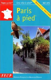 Cover of: Paris à pied